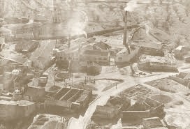 Primera fábrica de Cerámicas Gaya en Alcora, hacia 1950
